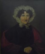 19th century English School Oils on canvas Pair of portraits of Mr & Mrs Job Townsend, a gentleman