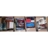 Four boxes of assorted books including biography, modern firsts, history etc (4)