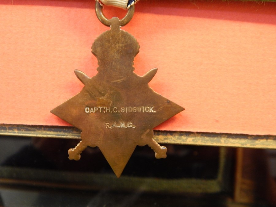 WWI OBE Medal Group awarded to Lt. Col. H C Sidgwick, Royal Army Medical Corps, viz: 1914 Star named - Image 4 of 6