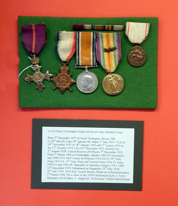 WWI OBE Medal Group awarded to Lt. Col. H C Sidgwick, Royal Army Medical Corps, viz: 1914 Star named