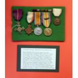 WWI OBE Medal Group awarded to Lt. Col. H C Sidgwick, Royal Army Medical Corps, viz: 1914 Star named