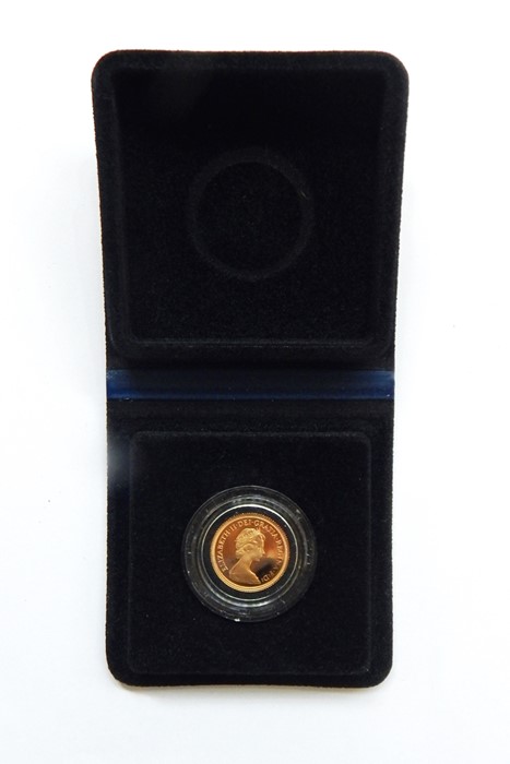 1979 proof gold sovereign in case