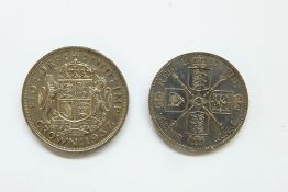 Four George III crowns, four Victorian crowns dating from 1889, 1890, 1893 and 1897, a 1937 crown