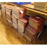 Large run of Punch magazine, 87 vols, 1911- 1954,  red cloth, gilt titles, blindstamp boards with