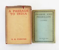 Forster, E M  "A Passage to India", Edward Arnold & Co 1924, red cloth, black titles, blindstamp