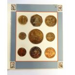 Assorted coinage to include two sets of Isle of Man modern coinage, a 2007 diamond wedding crown,