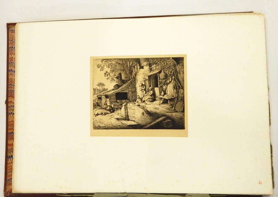 "Eaux-Fortes de Van Ostade", Amand-Durand, Paris, large number of plates, engravings tipped in, - Image 3 of 3
