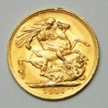 1915 gold sovereign