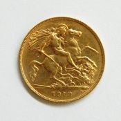 1912 gold sovereign