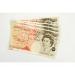 4 x G E A Kentfield 1991-93 fifty pound notes