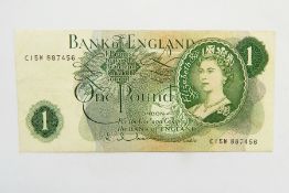 91 x assorted and mixed one pound notes