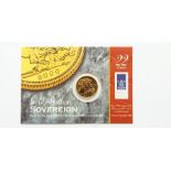 2000 gold sovereign in presentation packet