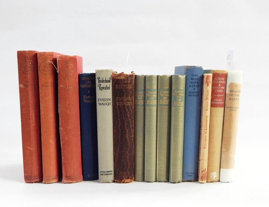 Various modern first editions including:- Waugh, Evelyn "Vile Bodies", Chapman & Hall 1930, damage