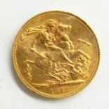 1912 EF gold sovereign