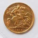 1912 gold half sovereign