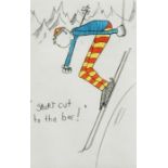 Tim Bulmer Seven limited edition coloured engravings to include sporting pursuits "Stuck in the