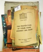 Various pamphlets relating to World War II, including From the Home Office, the Protection of your