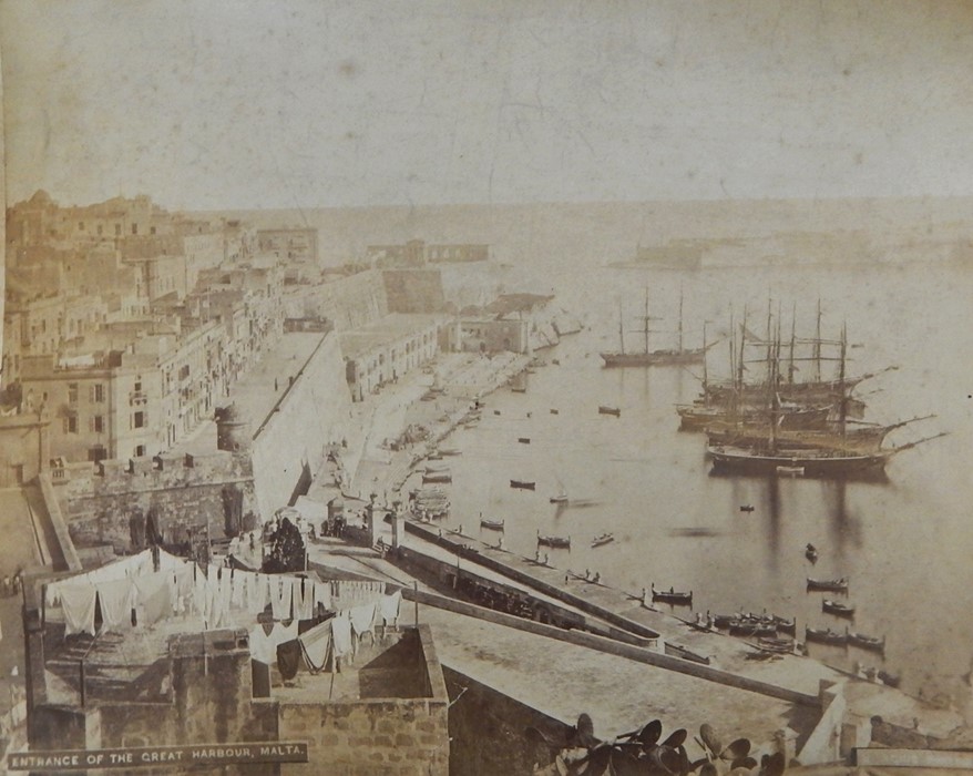 Album of 19th century and later photographs including views of Malta by Hagius 1840-1910, views of - Image 5 of 7