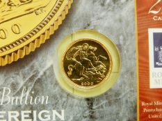 2000 gold sovereign in original display packet