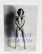 Helmut Newton "Taschen" with original book stand, sealed and in original cardboard box  The stand is