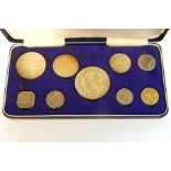 21 various silver proof coins including Pied Forts and a Bahama proof set in presentation case