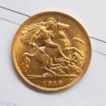 1913 gold half sovereign
