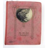 Art Nouveau postcard album, mainly WWI French cards