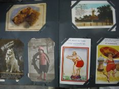 One album of late 19th and early 20th Century postcards and birthday cards