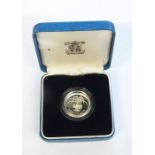 Quantity of silver proof coins ranging from ten pence, one pound, two pound and five pound coins,