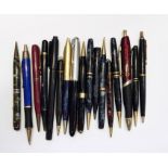 Quantity of pens, fountain pens, and pencils,  Conway Stewart, Parker and others, incl. The Conway