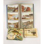 Blue album of 20th century topographical postcards, Salmon series and others, quantity of loose