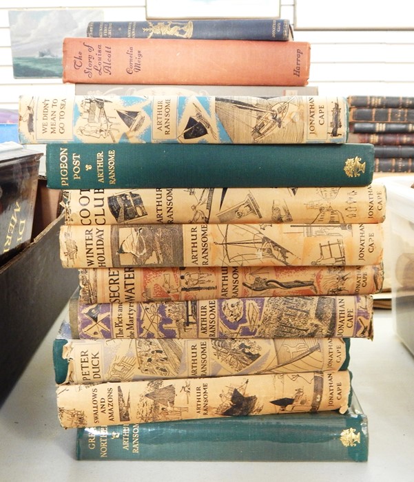 Ransome, Arthur  9 vols, not first editions, 7 with dj and various other children's books of the