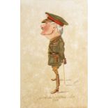 C Harris  Set of eight watercolour drawings Studies of military officers to include 'General Sir H H