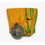 Dutch Royal Navy officer's long service medal, not engraved, with ribbon