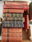 Quantity of antiquarian books including Shakespeare (3 vols), half leather, The Bible Dictionary