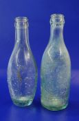 Flat-bottom egg-shaped Schweppe bottle, introduced around 1870 and this gradually replaced the