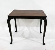 Mahogany and cross-banded rectangular side table, 76.5cm