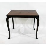 Mahogany and cross-banded rectangular side table, 76.5cm