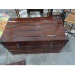20th century camphorwood lined trunk, 95cm  please see images
