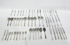 Quantity of silver plated cutlery in the 'Dubarry' pattern and other miscellaneous items of cutlery