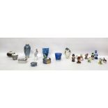 Collection of assorted ceramics including Beswick bird models, a Goebel trinket box, a vase