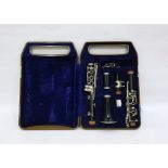 Yamaha clarinet in case and a chrome music holding clamp (2)