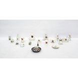 Quantity of crested china including an Arcadian model of a boat bearing the arms for Westcliffe on