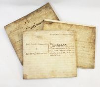 Three indentures, mortgage and a settlement, 1770, 1799 and 1815