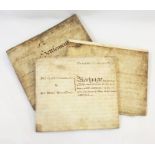 Three indentures, mortgage and a settlement, 1770, 1799 and 1815