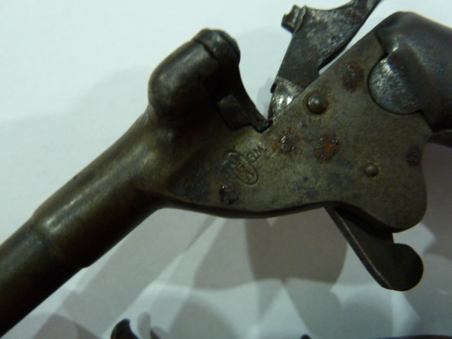 Early 20th century German pocket pistol by Anschutz, marked 'JGA DRGM' and a percussion cap pocket - Image 5 of 7