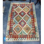 Vegetable dye chobi kelim rug, 153cm x 104cm