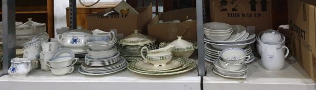 Large quantity of various ceramic part dinner services to include Royal Staffordshire pottery,