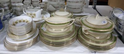 Two part dinner services to include Royal Doulton 'Polonaise' and J&G Meakin ' Westminster' patterns