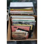 Quantity of 45 records including Buddy Holly, Mike Preston, Cliff Richard, The Checkmates, Shirley